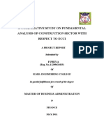 A Comparative Study On Fundamental Analysis of Construction Sector With Respect To Ecci