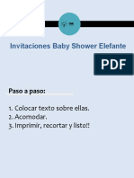Baby Shower Elefante - Niña
