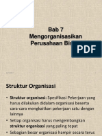 7 Mengorganisasikan Perusahaan Bisnis