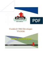 Vs 1056 Certified css3 Developer Brochure
