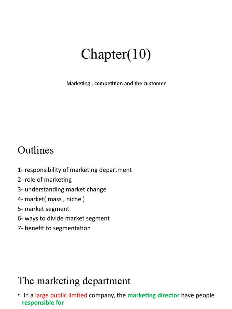 IGCSE Edexcel Business Studies Notes PDF Marketing Market (Economics)