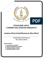 English Aecc Communications Project: Analysis of Non-Verbal Elements in Hera Pheri'