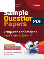 Computer Application Sample Paper