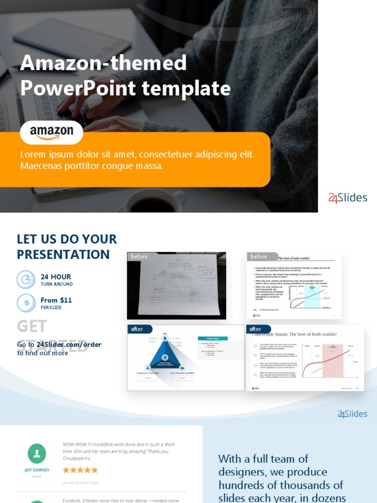 Amazon PowerPoint Presentation Template | PDF | Business | Economies