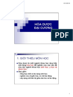 1 ĐẠI CƯƠNG VỀ HÓA DƯỢC