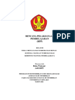 Rencana Pelaksanaan Pembelajaran (RPP) : Riska Wahyuni A40118055