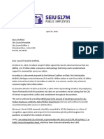 ARPA Letter To City of Detroit