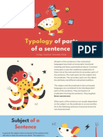 Typology of parts of a sentence