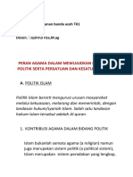 AGAMA DAN POLITIK