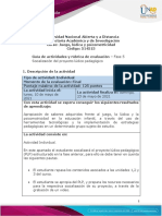 Guia de Actividades y Rúbrica de Evaluación - Fase 5 - Socialización Del Proyecto Lúdico Pedagógico