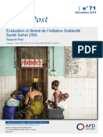 Évaluation Initiative Solidarité Santé Sahel