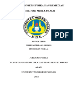 Febbi Rahmadani (19033023) Tugas 10 Miskonsepsi Fisika Dan Remediasi