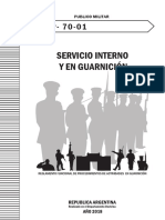 RFP-70-01 Servicio Internó y en Guarnición