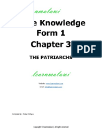 Bible Knowledge Form 1: The Patriarchs
