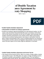 Abuse of Double Taxation Avoidance Agreement by Treaty PART-I