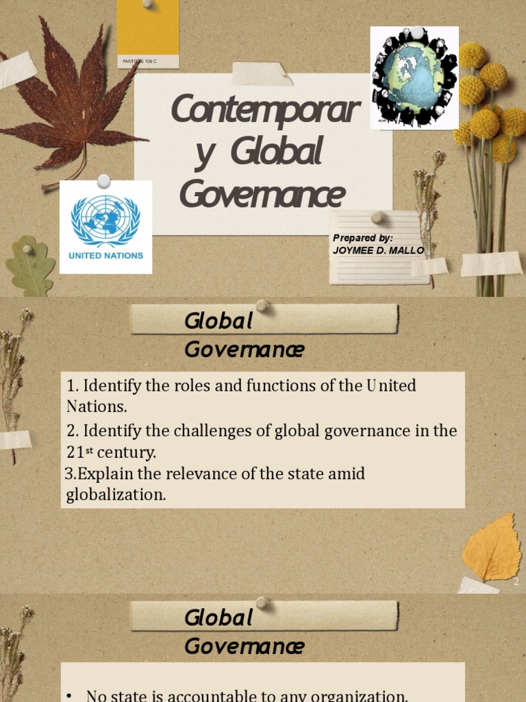 UN's Role in Global Governance Challenges | PDF | Governance | United ...