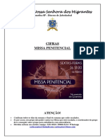 Cifras Missa Penitencial 2022 PNSM