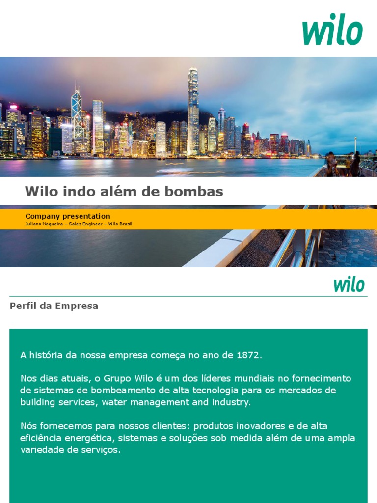 Apresentação_WILO do Brasil Ltda