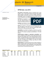 Plantations: MPOB Data: July 2010