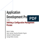 Application Development Practices: Defining A Configuration Management Process