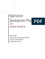 Application Development Practices: Customer Satisfaction