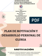 Plan de Motivación y Desarrollo Personal de Gloria