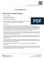 Resolución 446/2022 - MINISTERIO DE DESARROLLO PRODUCTIVO - SECRETARÍA DE COMERCIO INTERIOR