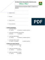 Instrumento para Recoger Información Sobre El Dominio de La Lengua Originaria