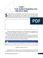 Modul Pertemuan 8 - Pengenalan Tools Aplikasi Pengolahan Kata