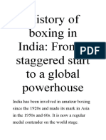 History of Boxing in India