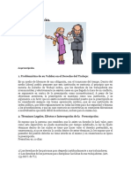 La Prescripción Materia Laboral Guatemala