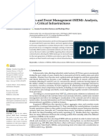 Sensors: Security Information and Event Management (SIEM) : Analysis, Trends, and Usage in Critical Infrastructures