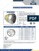 Conector Recto Hermético Liquid Tight