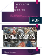 Mineral Resources and Food Resources
