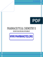 Pharmaceutical Chemistry II Notes