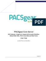 Pacsgear Core Server: User Help