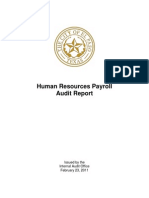 HR Payroll Audit Finds Lack of Access to Current Policies