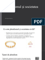 Pluralismul Și Societatea Civilă