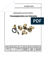 Transmisores de Presión en Planta Itata