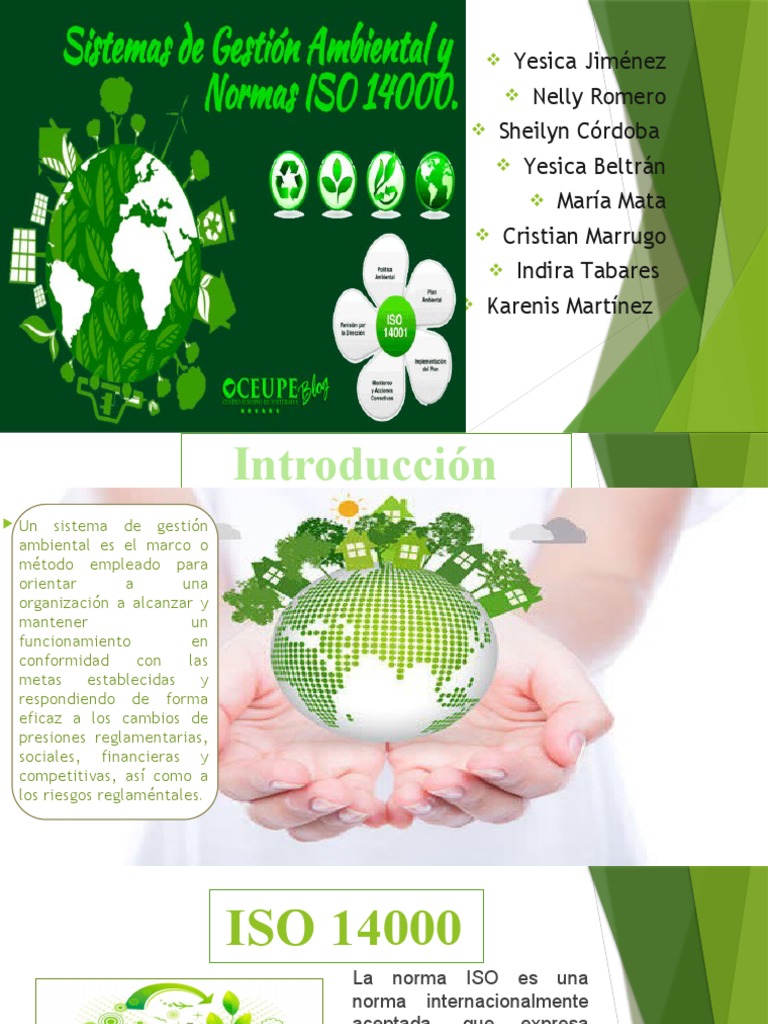 Diapositivas Iso 14001-2015 | PDF | Entorno natural | Business