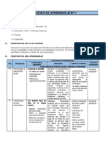 Actividades de Aprendizaje Marzo