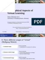 Philosophical Aspects of Virtual Learning