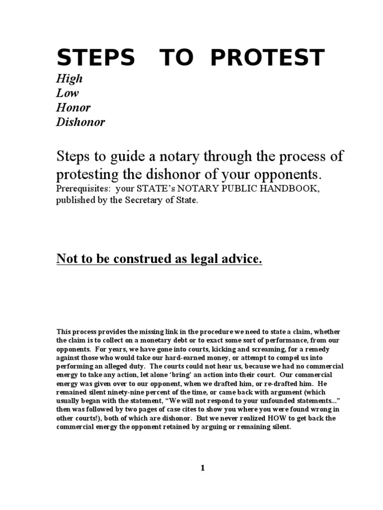 Notary Protest Process in Colorado | PDF | Notary Public | Cheque