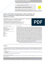 Arsenic and Cadmium Contamination in Water, Sediments and Fish Is A Consequence of Paddy Cultivation Evidence of River Pollution in Sri Lanka