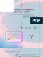 Procesai Ląstelei Senėjant Ir Kamieninės Ląstelės