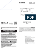 NUX MG 30 Manual Español