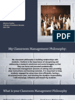 Classroom Management Philosophy Edu240