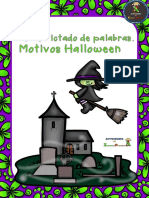 Fichas Dictado de Palabras. Motivos Halloween