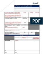 FRM-37-0088 Service Provider Competency Checklist