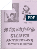Manzano High School's Silver Anniversary 1984 - 1985 